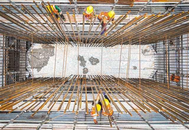 新森大道南段工程建設(shè)忙:建設(shè)工程